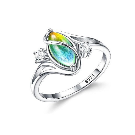 Mystical Rainbow Moonstone Ring