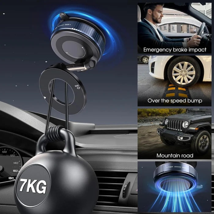 MimiMarket Upgraded 360° Vacuum Magnetic Phone Holders for Car