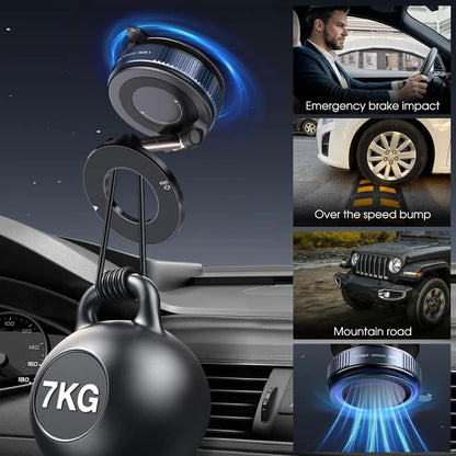 MimiMarket Upgraded 360° Vacuum Magnetic Phone Holders for Car