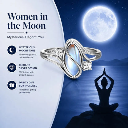Mystical Rainbow Moonstone Ring