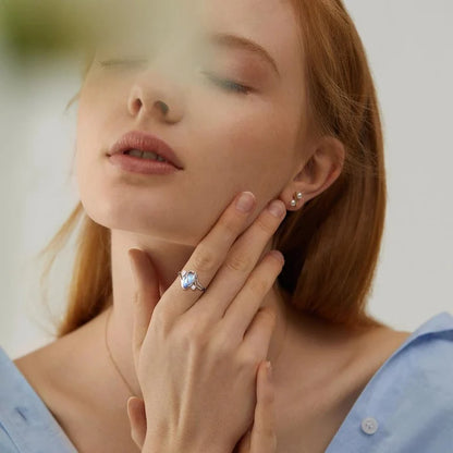 Mystical Rainbow Moonstone Ring