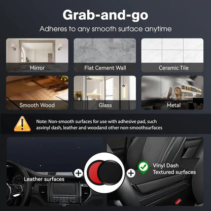MimiMarket Upgraded 360° Vacuum Magnetic Phone Holders for Car